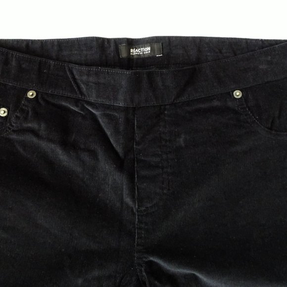 Kenneth Cole Corduroy Stretch Black Pants - Picture 4 of 5